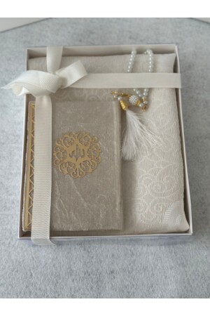 Prayer Mat Set 3 Pieces Cream Color - Markapolin