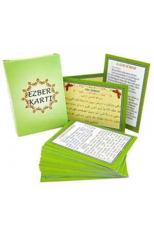 Prayer Surahs and Prayers Memorization Cards - 7x10 Cm. In a Box - Khidr - Kervan Yayın Dağıtım