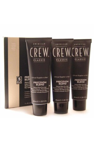 Precision Blend Natural White Concealing Hair Dye for Men 3x40ml - Medium Natural 738678248348 - American Crew