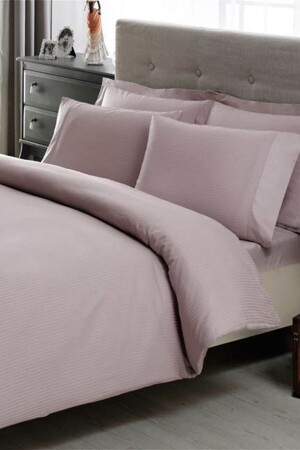Premium Basic King Size Cotton Satin Duvet Cover Set Lilac 60117195 - Taç