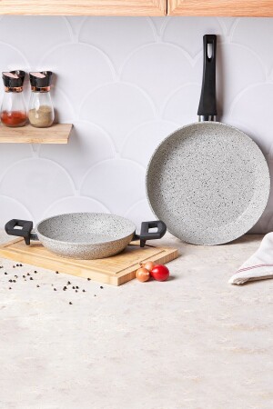 Premium Granite Gray Pan and Pan Set 600. 15. 01. 2008 - Emsan