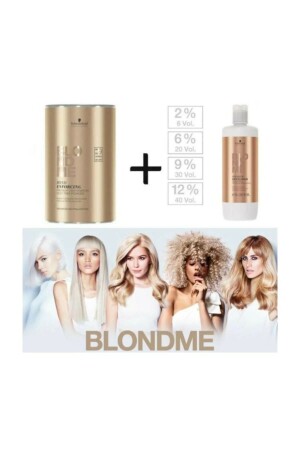 Premium Lift 9 Lightener 450 G Oxidant 6% 20 Volume 1000 ml - Blondme