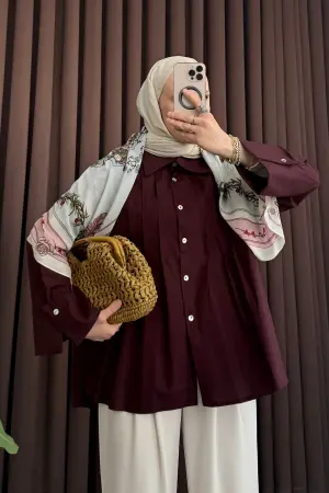 Premium Ribbed Shirt, Plum - Nuuwears