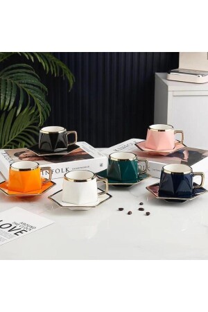 Premium Venice Series Porcelain 12 Piece Geometric Turkish Coffee Cup Set (2024 SERIES) LM00105 - Limpera