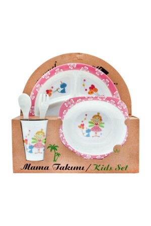 Prenses Melamin Bebek Mama Tabağı 4 Set VKS01 - Veletto