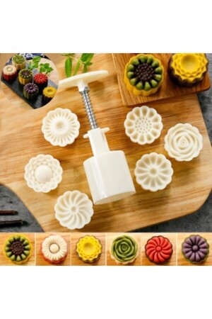 Press Mooncake Kopat Set 7 Piece Cookie Making Set - Koçakelektronik