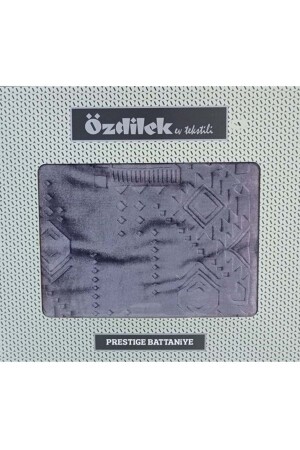 Prestige Kalın Embos Çift Kişilik Battaniye (220x240)-gri MSTK10257 - Özdilek