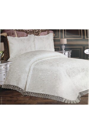 Prestij Home Dowry Laced Bedspread Bulut 1008 - Prestij Home TEKSTİL