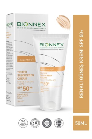 Preventiva Tinted Sunscreen Cream Colored Sunscreen Cream Spf50+ 5030204 - Bionnex