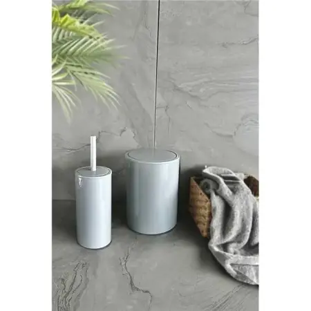 Primanova Flores 2'li Banyo Seti - Gri - PRIMANOVA