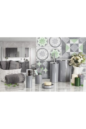 Primanova Lenox Grau Badezimmer-Set 5-teilig - Prima Nova