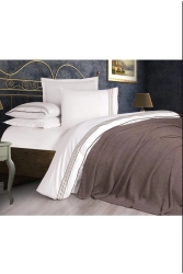 Prıme Knitwear Blanket Bridal Set Brown 8697353579356 - Özdilek