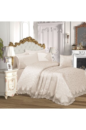 Princess Bride Set 7 Piece Duvet Cover Pique Set prns51654 - bursa çeyiz