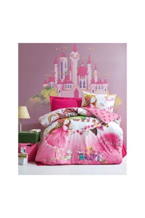 Princess - Rosa Junior-Einzelbettbezug-Set CTN-Rf-T. K-N. T-Prinzessin Pink - Cotton Box