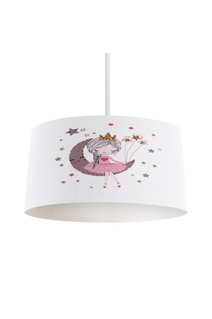 Princess Sitting on the Moon Patterned White Chandelier A000000086 - MEKTA HOME