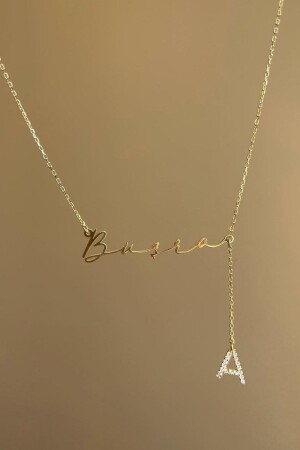 Print Whatever You Want Necklace with Stone Letter Charm 373958 - TAMSENINKALEMIN
