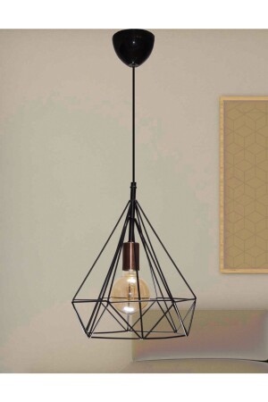 Prism Matte Black Single Chandelier 10096101 - MŞ Aydınlatma