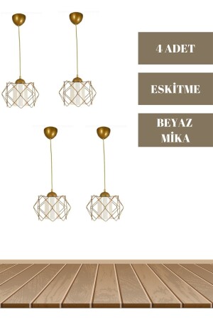 Prism Single White Mica Antique Pendant Lamp Chandelier mhk-LBRNT - MHK Collection