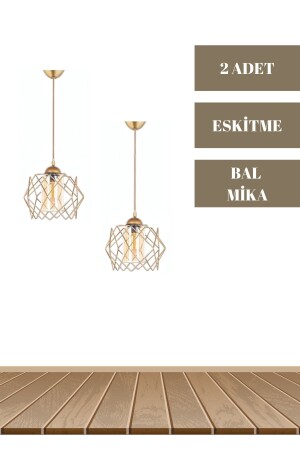 Prism Single Yellow Mica Antique Pendant Lamp Chandelier mhk-LBRNT - MHK Collection