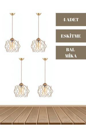 Prism Single Yellow Mica Antique Pendelleuchte Kronleuchter mhk-LBRNT - MHK Collection