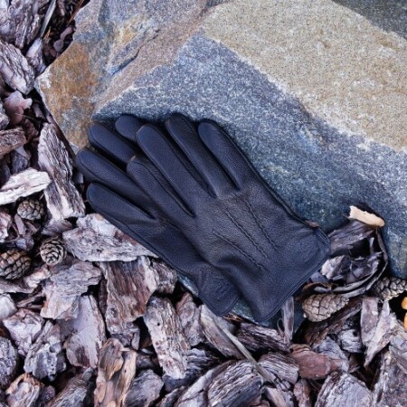 Prius Lux Genuine Leather Gloves for Men Black DH0018 - Prius Lux