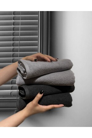 Private 100% Cotton Set of 4 50x90 Hand & Face Towels private - SHAL HOME