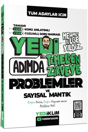 Problems and Numerical Logic from Basic to Top in Seven Steps for All Candidates Video with Lectures - Yediiklim Yayınları
