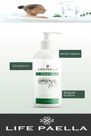 Professional Anti-Cellulite & Stretch Marks - Cold Lipolysis Gel for Regional Slimming 250 ML - Life Paella