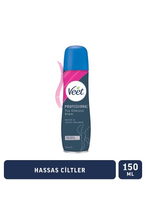 Professional Depilatory Cream Spray Leg & Body Area Sensitive Skin 150ml - Veet