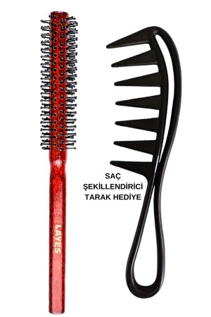 Professionelle feine Herrenhaarbürste + Stylingkamm - Layes
