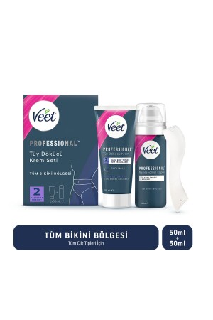 Professionelles Haarentfernungscreme-Set für den Bikinibereich, 50 ml + 50 ml - Veet