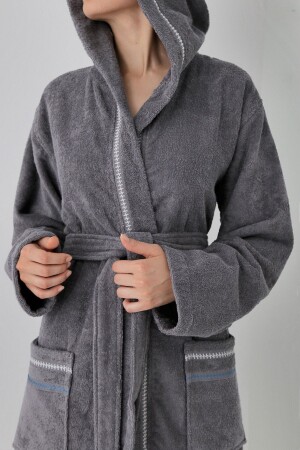 Profundo Robe Space - Extra Soft - Modern and Special Design 100% Cotton Unisex Hooded Bathrobe - Cottonmania