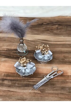 Promise Engagement Scissors, 2 Oyster Ring Holders Promise, Engagement Tray Accessories PRA-5527524-6680 - Masalsı Concept