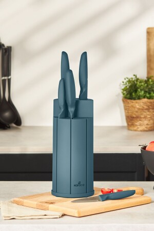 Proofcut Green 6 Piece Knife Set with Stand - Karaca