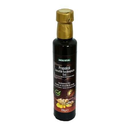 Propolis Ginger Carob Extract Glass Bottle 350 Gr - Aksuvital