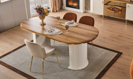 Pruva Dining Table Set - Cadde Yıldız