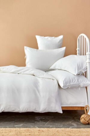 Pruva White Single Duvet Cover Set 180. 01. 01. 0416 - Nautica Home