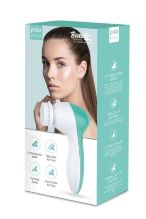 Psc02 Yüz Temizleme Fırçası - Beyaz POLO-107 - Polosmart