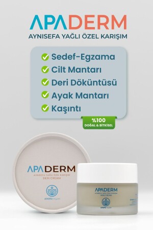 Psoriasis, Eczema, Foot Fungus, Itching, Hives Natural Skin Cream Apaderm 50ml TYC00442796008 - ApAyrı Yaşam