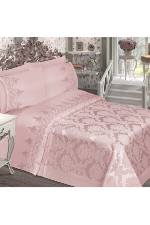 Powder Chenille French Lace Pique Set ChenillePique - Bursa Tekstil