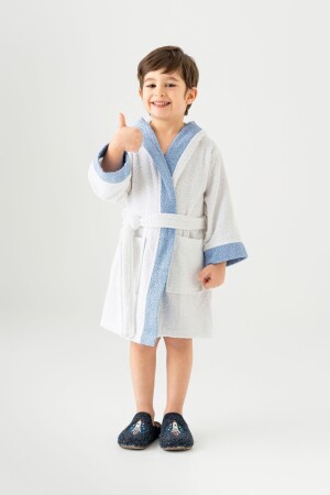 Pueri Nepos 100% Cotton Boy's Bathrobe - Soley