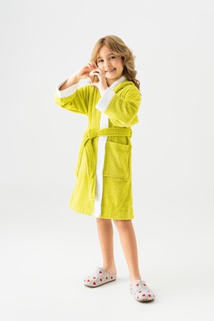 Pueri Unisex-Kinderbademantel aus 100 % Baumwolle - Soley