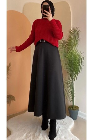 PUF SCUBA KLOŞ ETEK BEYAZ - Cng Moda