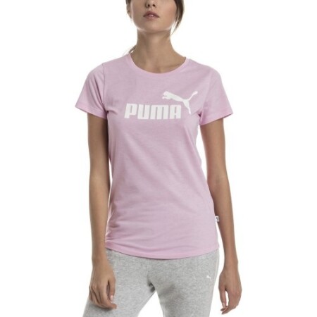 Puma Coat Ess+ Logo Heather Tee Pink 852127 21 - Puma