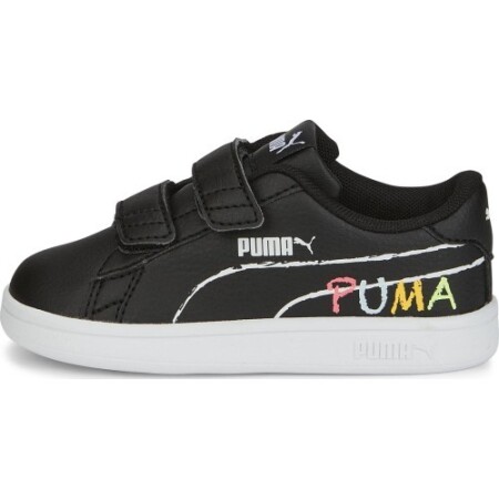Puma Çocuk Ayakkabısı Smash v2 Ev Okulu Siyah 386201 01 - Puma