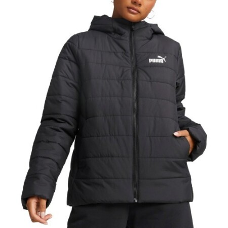 Puma Damenjacke Ess Kapuzen-Wattierte Jacke Schwarz 848940 01 - Puma