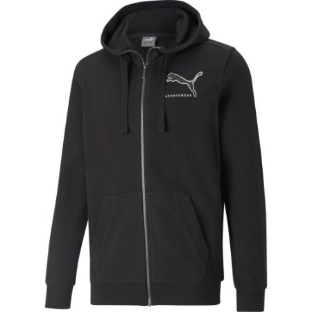 Puma Erkek Atletik Kapüşonlu Sweatshirt Siyah - Puma