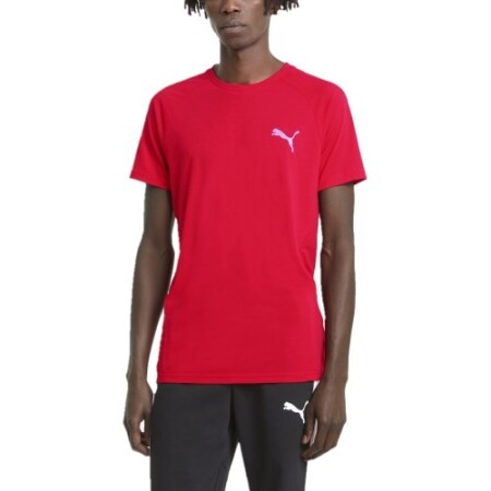 Puma Erkek Evostripe Tişörtü Kırmızı - Puma
