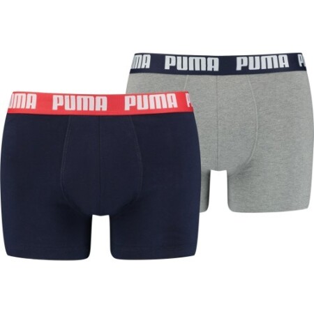 Puma Erkek İç Giyim Basic Boxer Siyah Gri - Puma