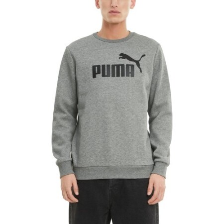 Puma Erkek Kazak Ess Büyük Logo Bisiklet Yaka Gri 586678 03 - Puma